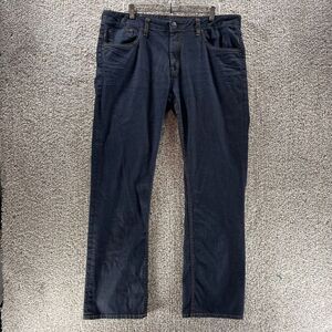 Buffalo David Bitton Jeans Mens 38x34 Six X Slim Straight Stretch Dark Wash Logo